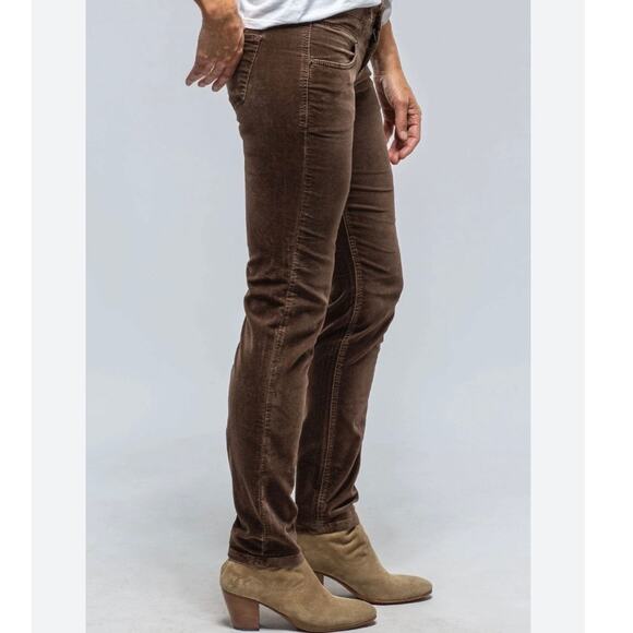 MAC Rich Jeans Slim Velvet In Fawn Brown 28 Chocolate Brown Designer Boho - Picture 3 of 12